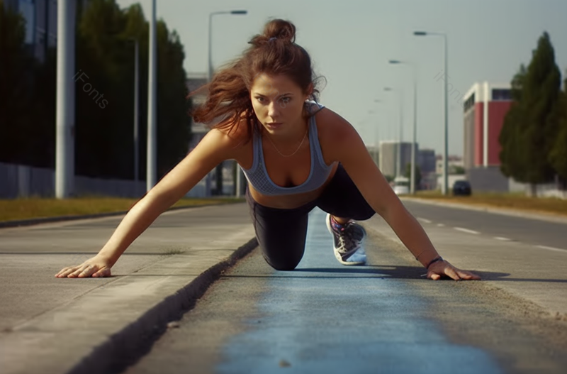 国外年轻的运动女性在做俯卧撑照片,高清,摄影图,摄影图片,图片大全,摄影图免费下载